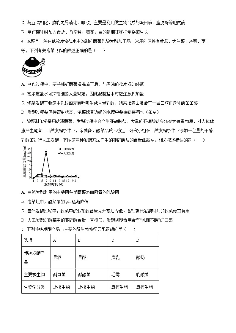 河北省张家口市尚义县第一中学等校2024-2025学年高二下学期3月月考生物试题（原卷版+解析版）第2页