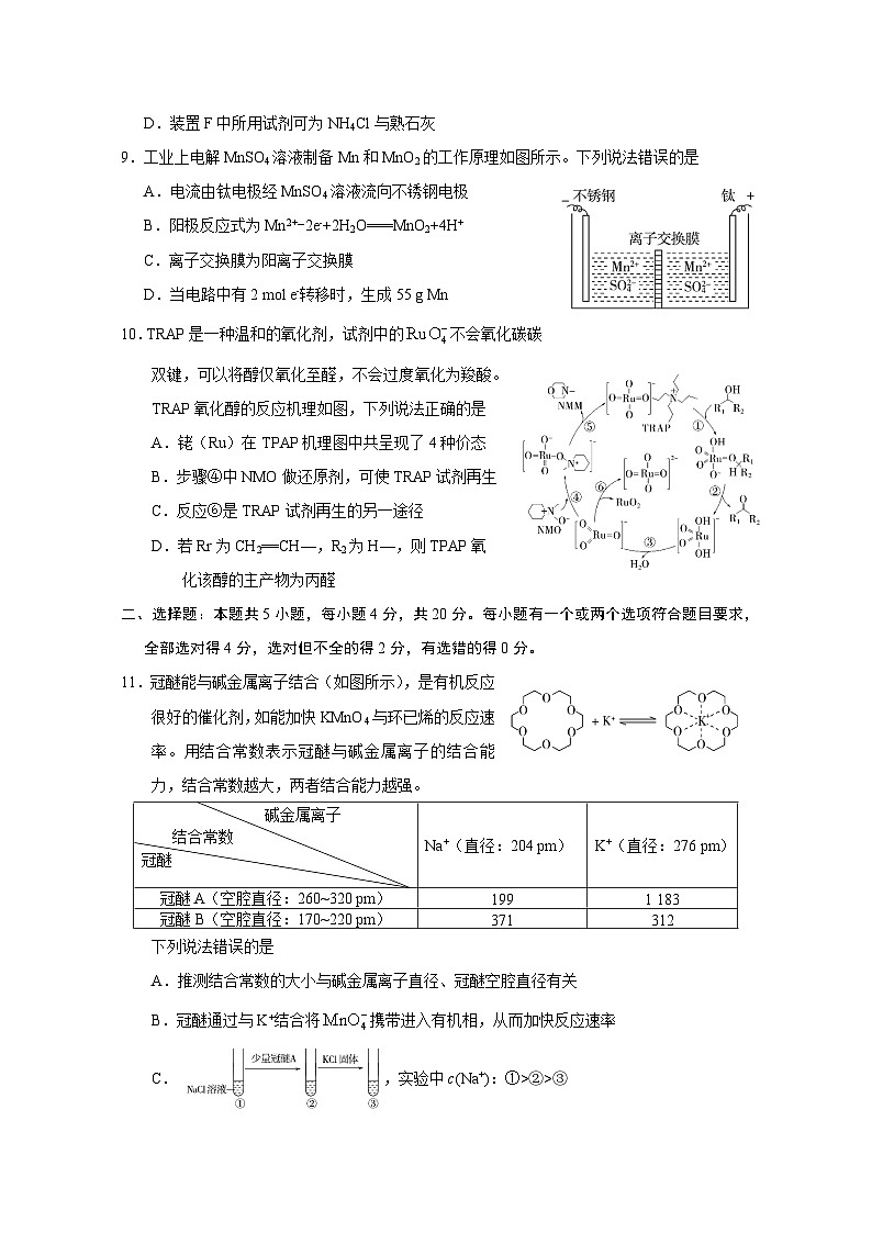 2023届山东省实验中学高三下学期5月第一次模拟考试生物试题-附答案第3页