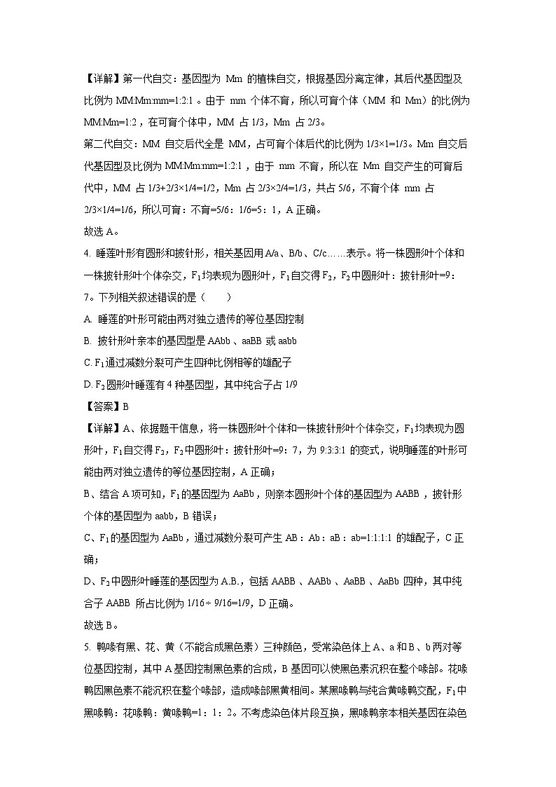河南省南阳市新未来联考2024-2025学年高一下学期4月期中生物试题（解析版）第3页