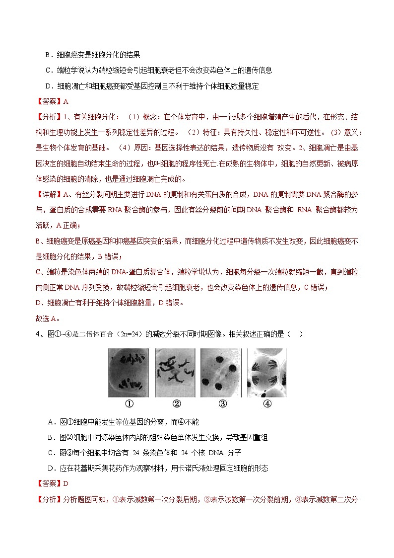 2025年高考押题预测卷：生物（江苏卷02）（解析版）第3页