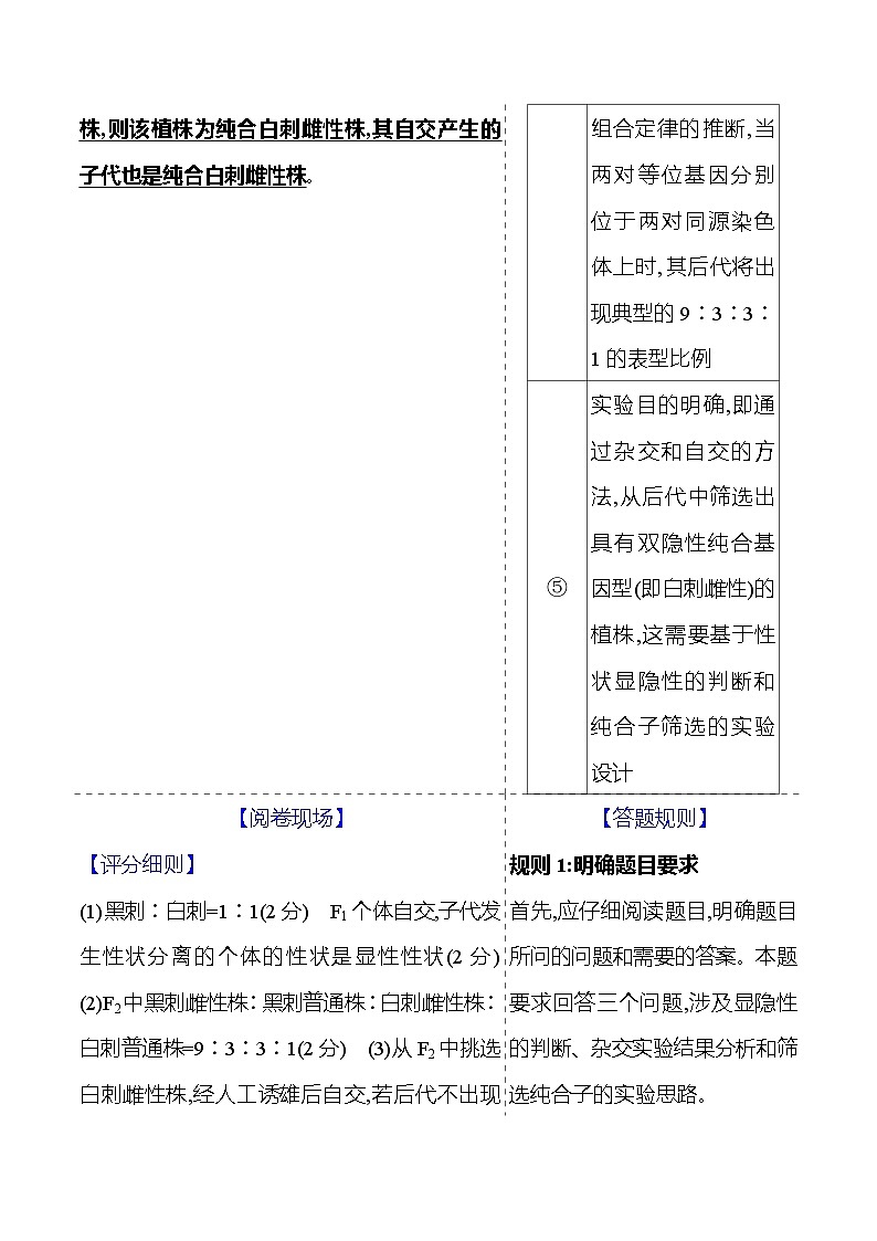 2025版高考生物热点题型与考点专练二必考题型二遗传变异试题（Word版附答案）第2页