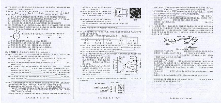 广西桂林市2023-2024学年高二下学期期末质量检测 生物试卷（含答案）第2页