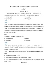 安徽省阜阳市临泉县田家炳实验中学(临泉县教师进修学校)2024-2025学年高一下学期4月期中生物试题(Word版附解析)