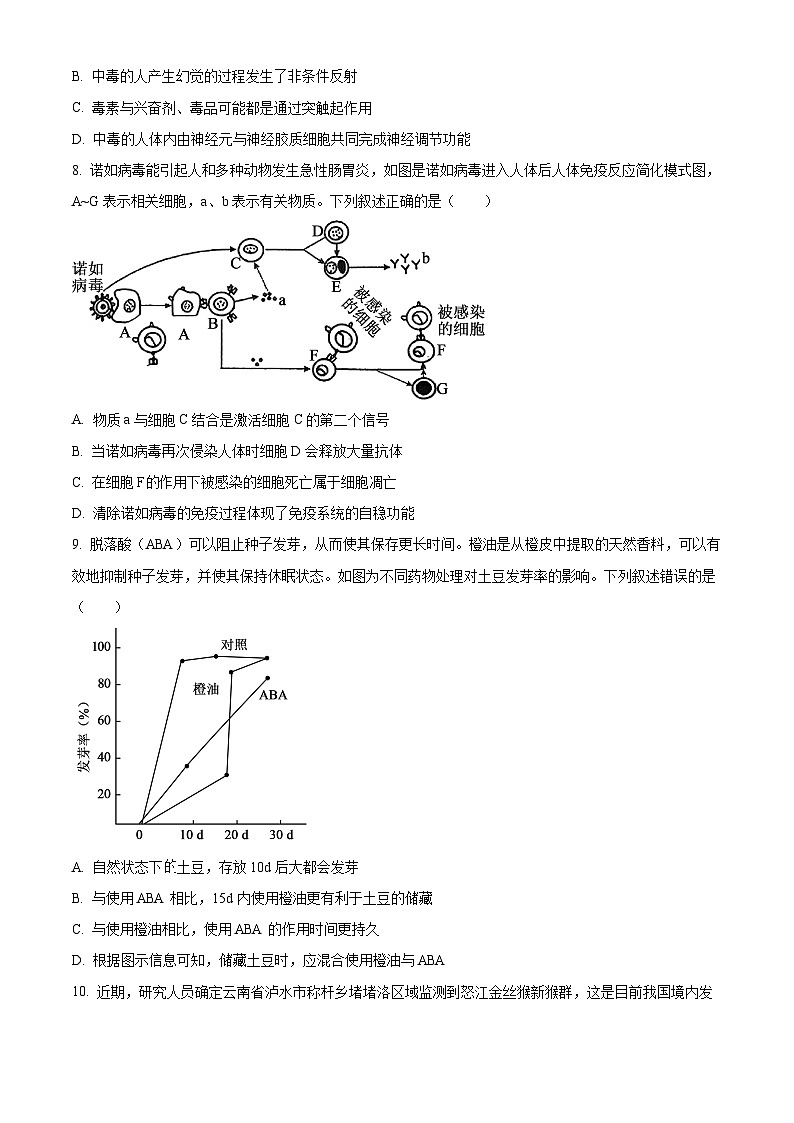2025届河北省张家口市高三二模生物试题（原卷版+解析版）（高考模拟）第3页
