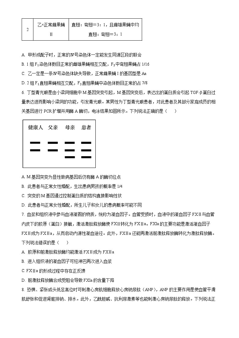 山东省名校考试联盟2024-2025学年高三下学期3月高考模拟考试生物试题 （原卷版+解析版）第3页