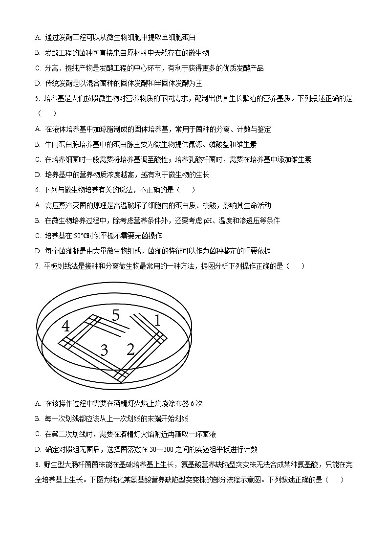 山西省临汾市部分学校2024-2025学年高二下学期第一次月考生物试题（原卷版+解析版）第2页