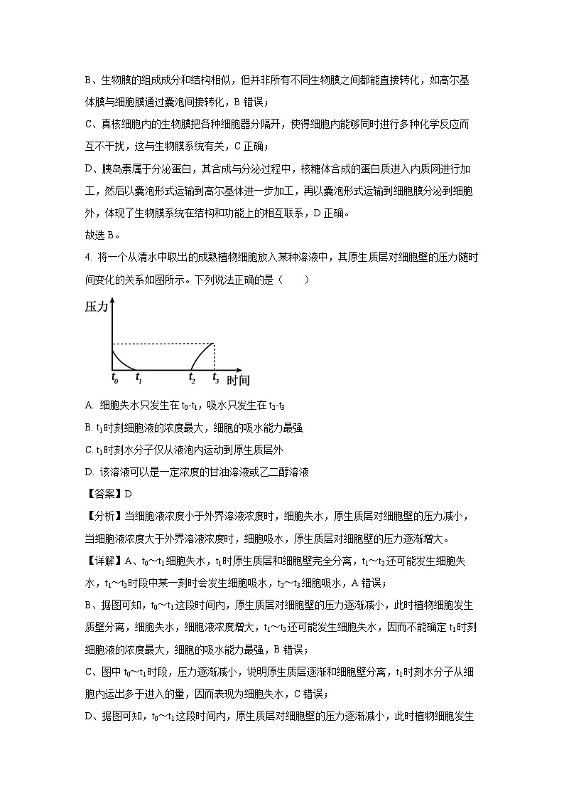湖北省部分名校2024-2025学年高一下学期3月联考生物试卷（解析版）第3页