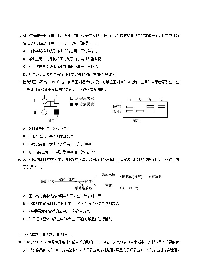2025年高考押题预测卷：生物（全国卷02）（考试版）第2页