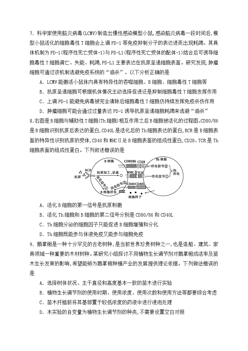 2025年广东省普通高中学业水平选择性考试生物模拟卷一（高考模拟）第3页