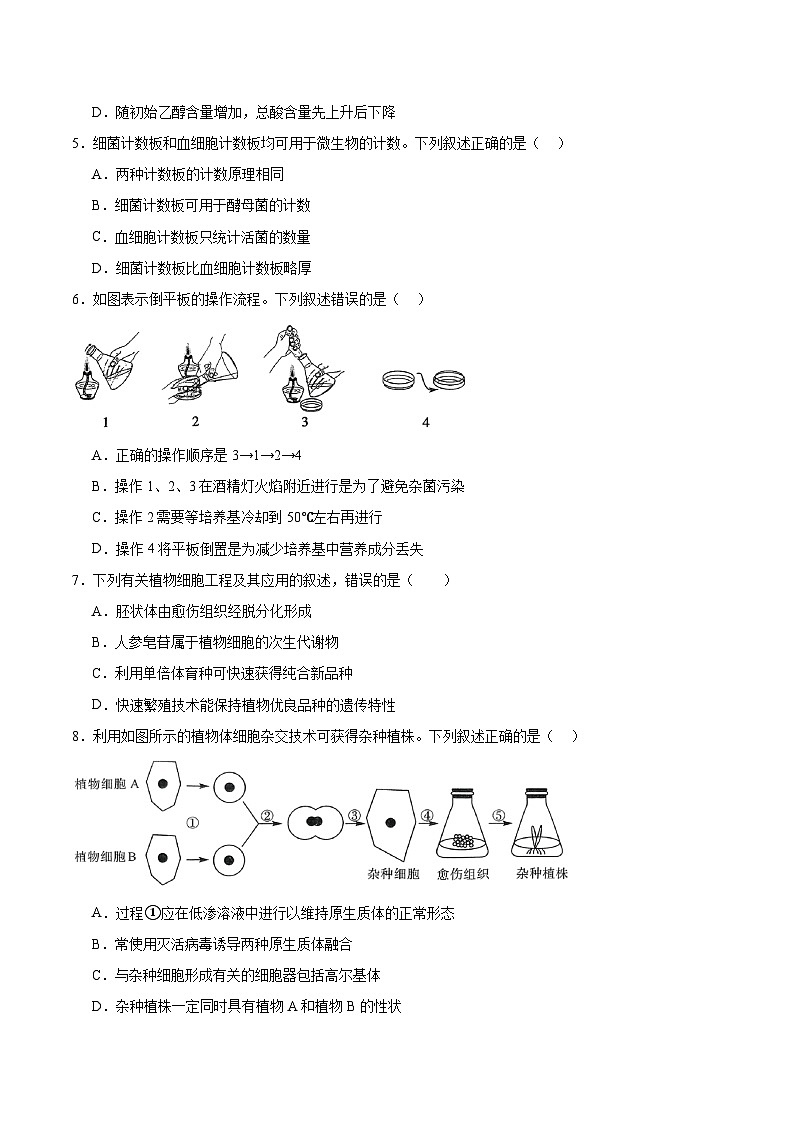 河北省衡水市2024-2025学年高二下学期4月期中联考生物试题（Word版附答案）第2页
