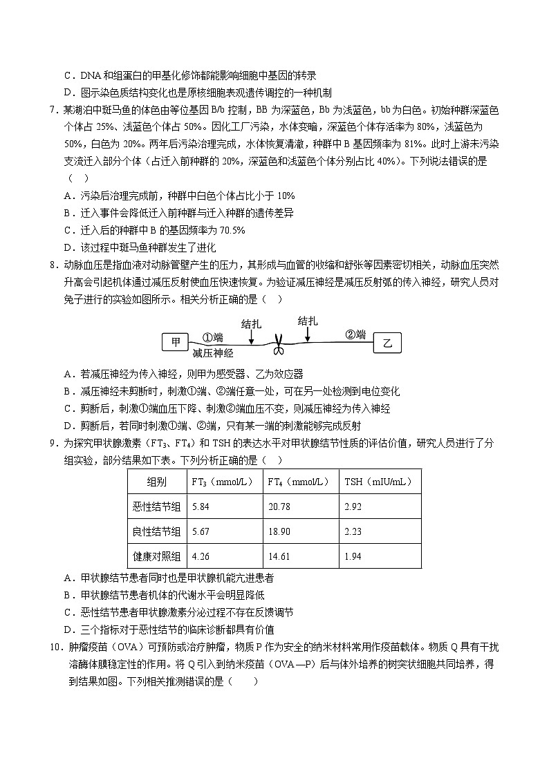 2025年高考押题预测卷：生物（重庆卷01）（考试版）第3页