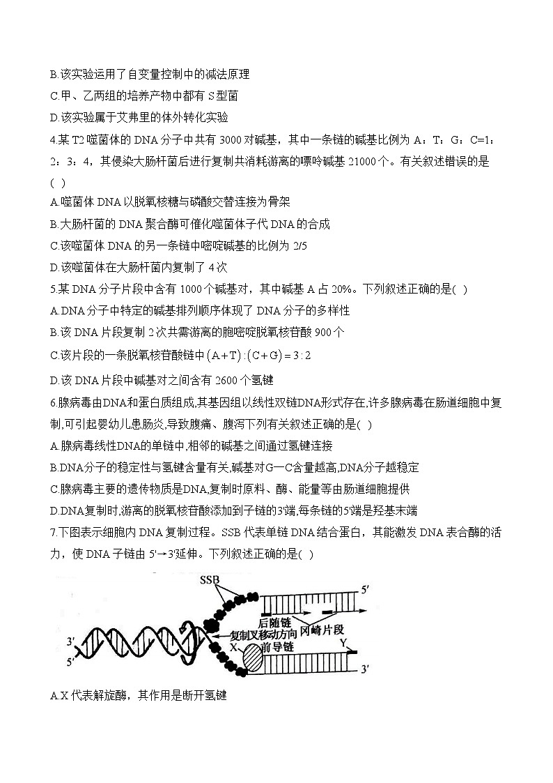 高考生物一轮复习考点剖析练习专题七 遗传的分子基础（含解析）第2页