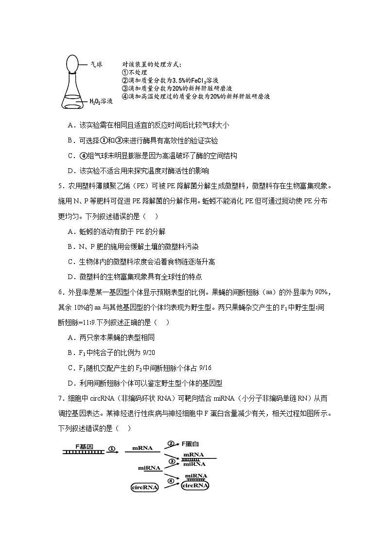 2025届辽宁省沈阳市高三教学质量监测（三）生物试题（无答案）第2页
