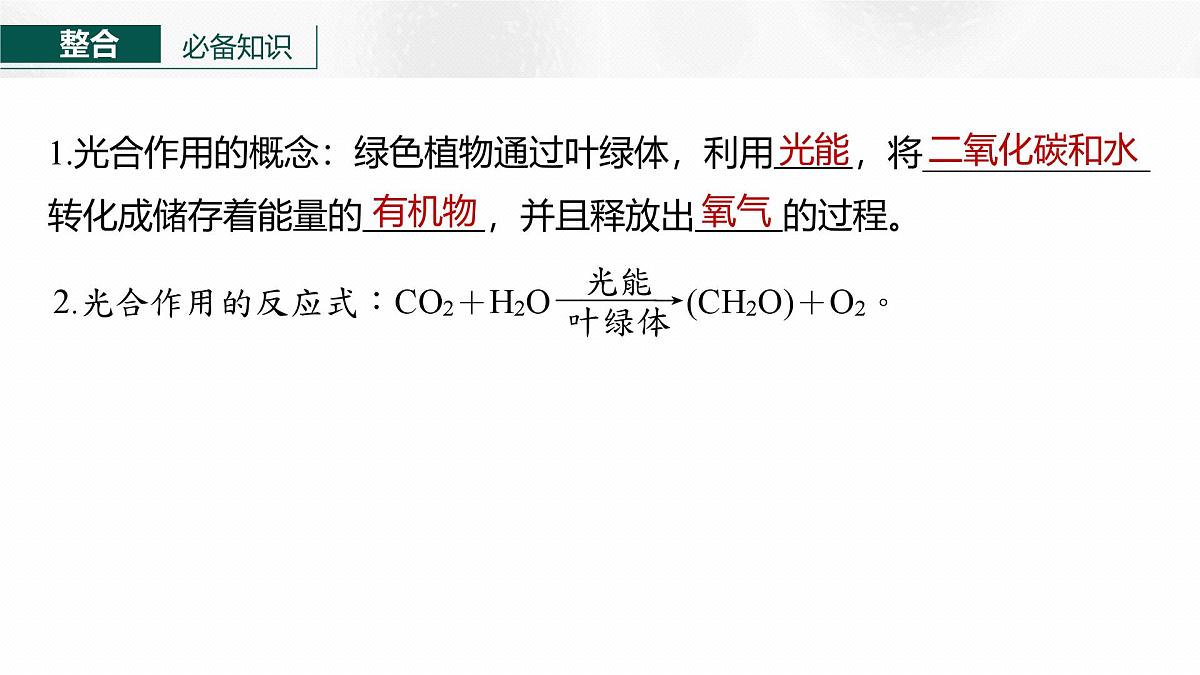 第三单元　第13课时　光合作用的原理第4页