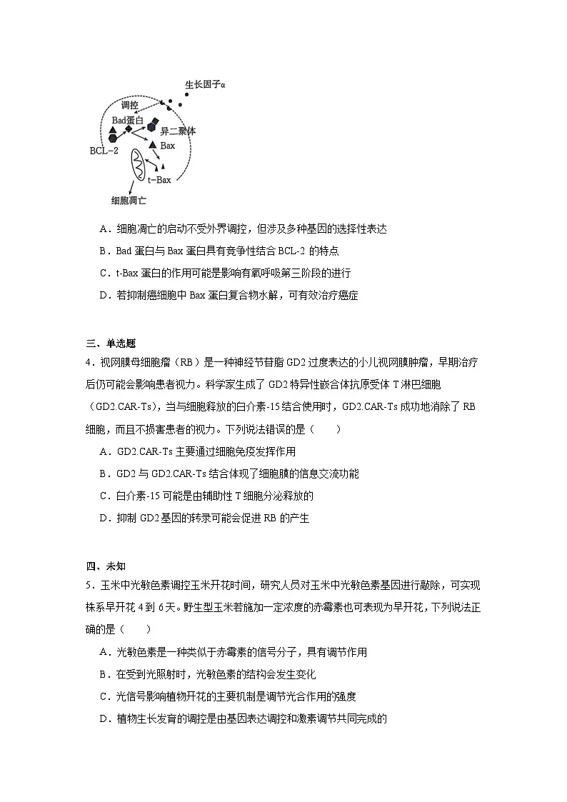 2025届海南省高三模拟（二）生物试卷（无答案）第2页