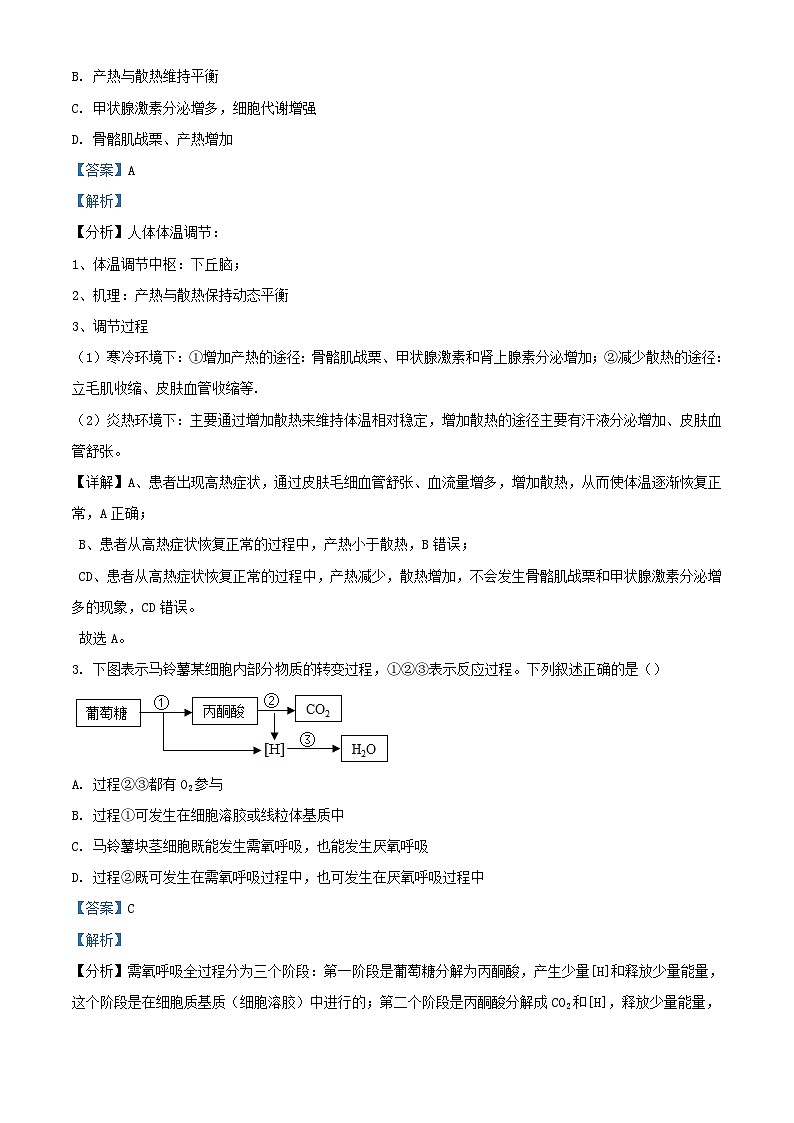 浙江省绍兴市2023_2024学年高二生物下学期6月期末试题含解析第2页