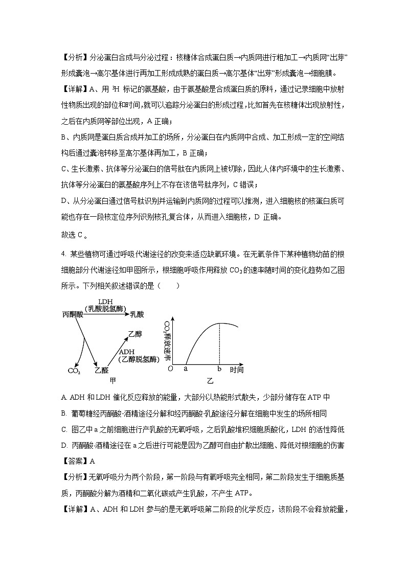 山西省临汾市2025届高三下学期第二次模拟生物试题（解析版）第3页