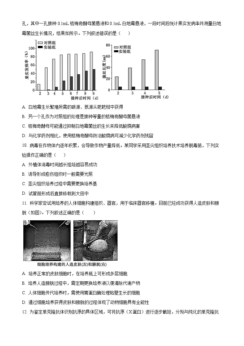 广东省部分学校2024-2025学年高二下学期4月期中联考生物试题（原卷版+解析版）第3页