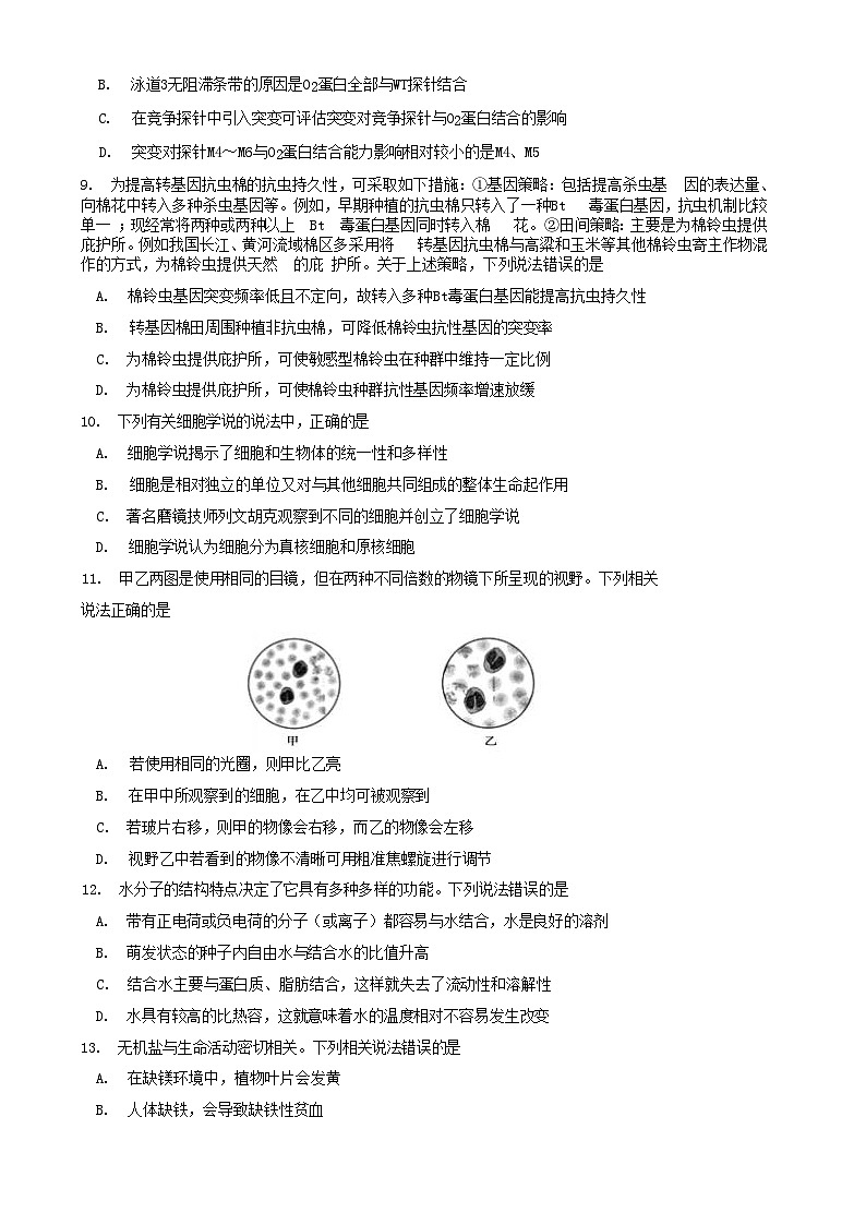 山东省泰安市2024-2025学年高二下学期4月期中考试生物试题（Word版附答案）第3页