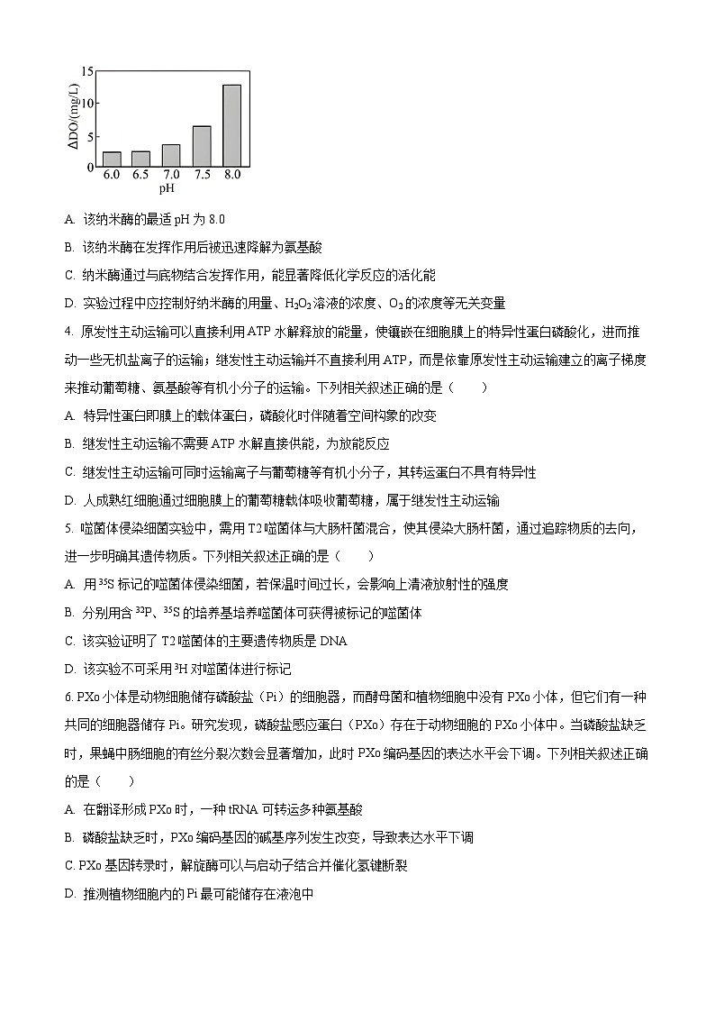2025届青海省西宁市大通县高三三模生物试卷（原卷版+解析版）（高考模拟）第2页