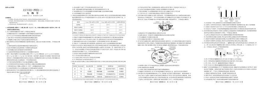 北京专家卷·押题卷（二）生物第1页