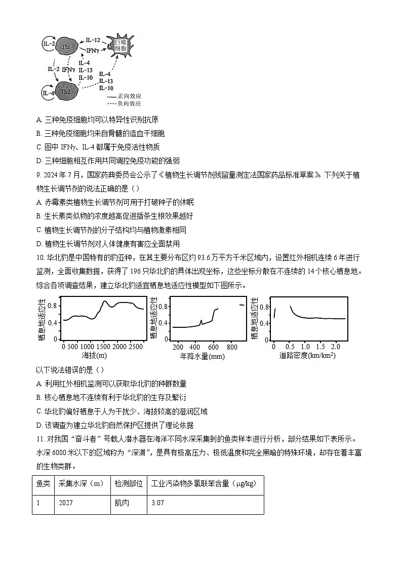 北京市东城区2025年高考二模生物试卷（含答案）第3页