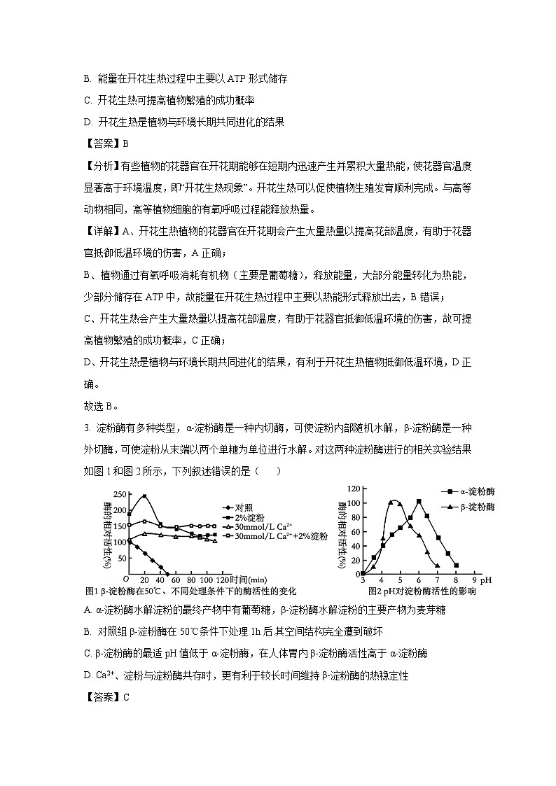 河南省信阳市商城县2025届高三二模生物生物试卷（解析版）第2页