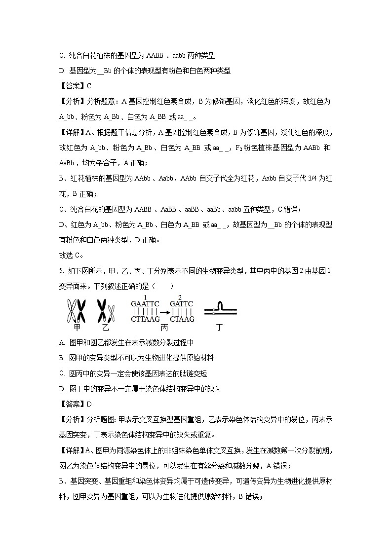 贵州省名校协作体2025届高三下学期联考（一）生物试卷（解析版）第3页