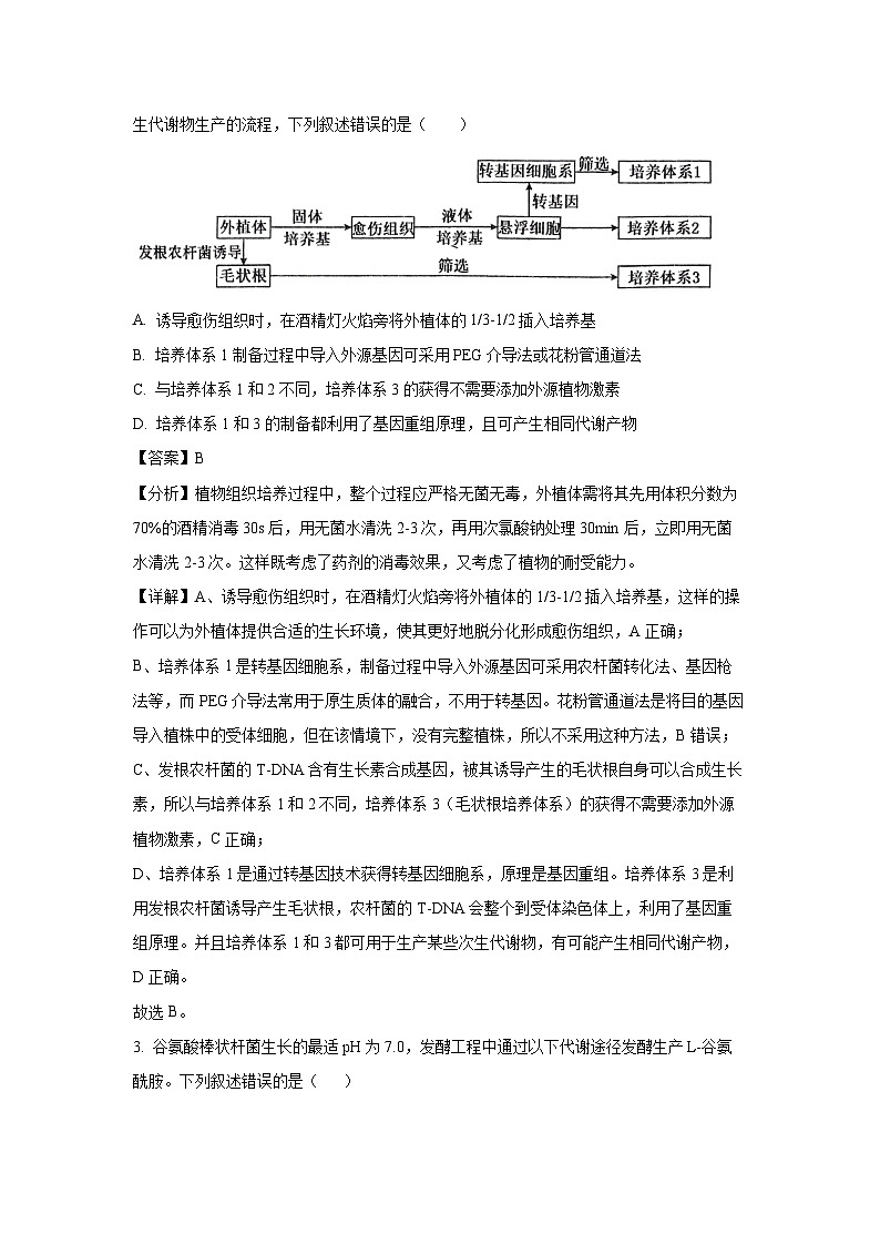 安徽省A10联盟2024—2025学年高二下学期期中考试生物试卷（解析版）第2页