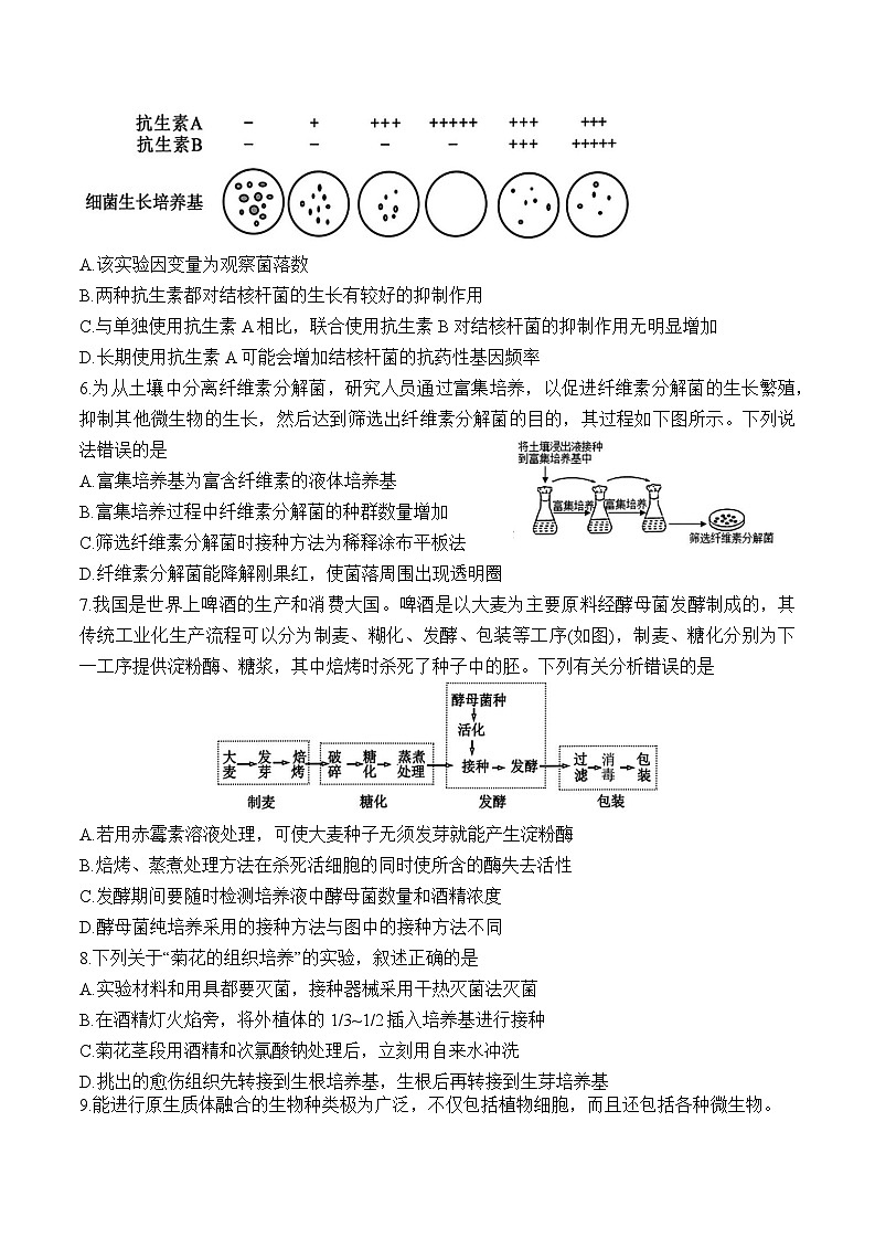 哈尔滨市第九中学校2024-2025学年高二下学期期中生物试卷第2页