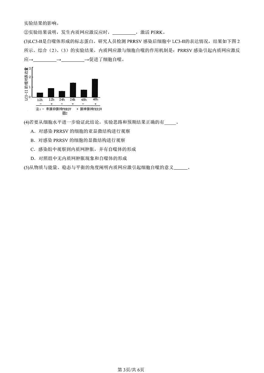 2023-2025北京高三一模[高考模拟]生物汇编：细胞的衰老和死亡第3页