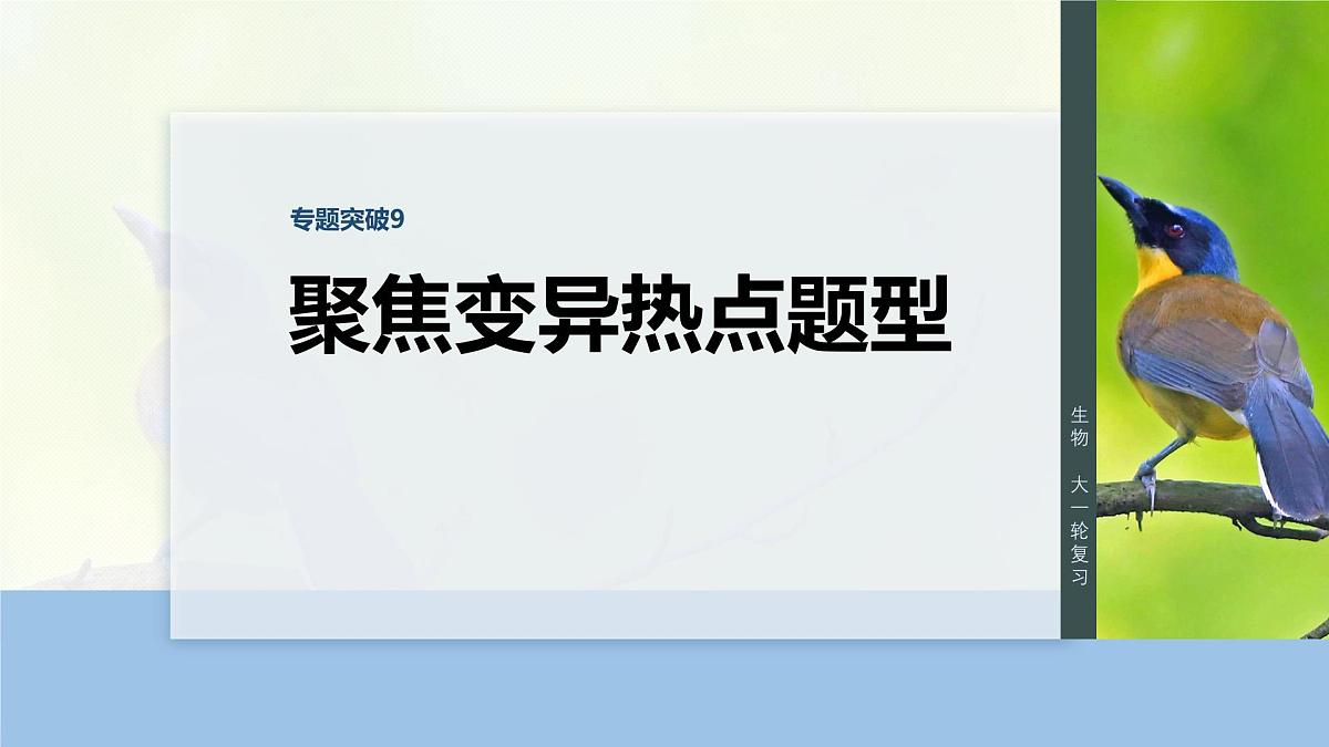 第七单元　专题突破9　聚焦变异热点题型第1页