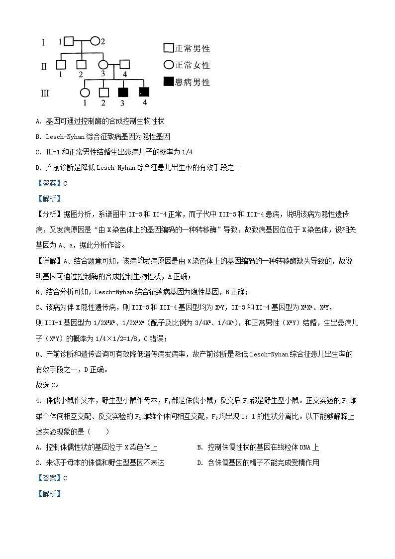 北京市海淀区2024_2025学年高三生物上学期10月月考试卷含解析第3页
