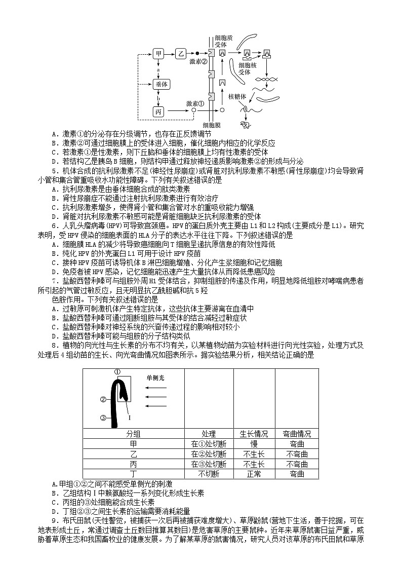 湖南省长沙市2024_2025学年高一生物上学期1月期末试题第2页
