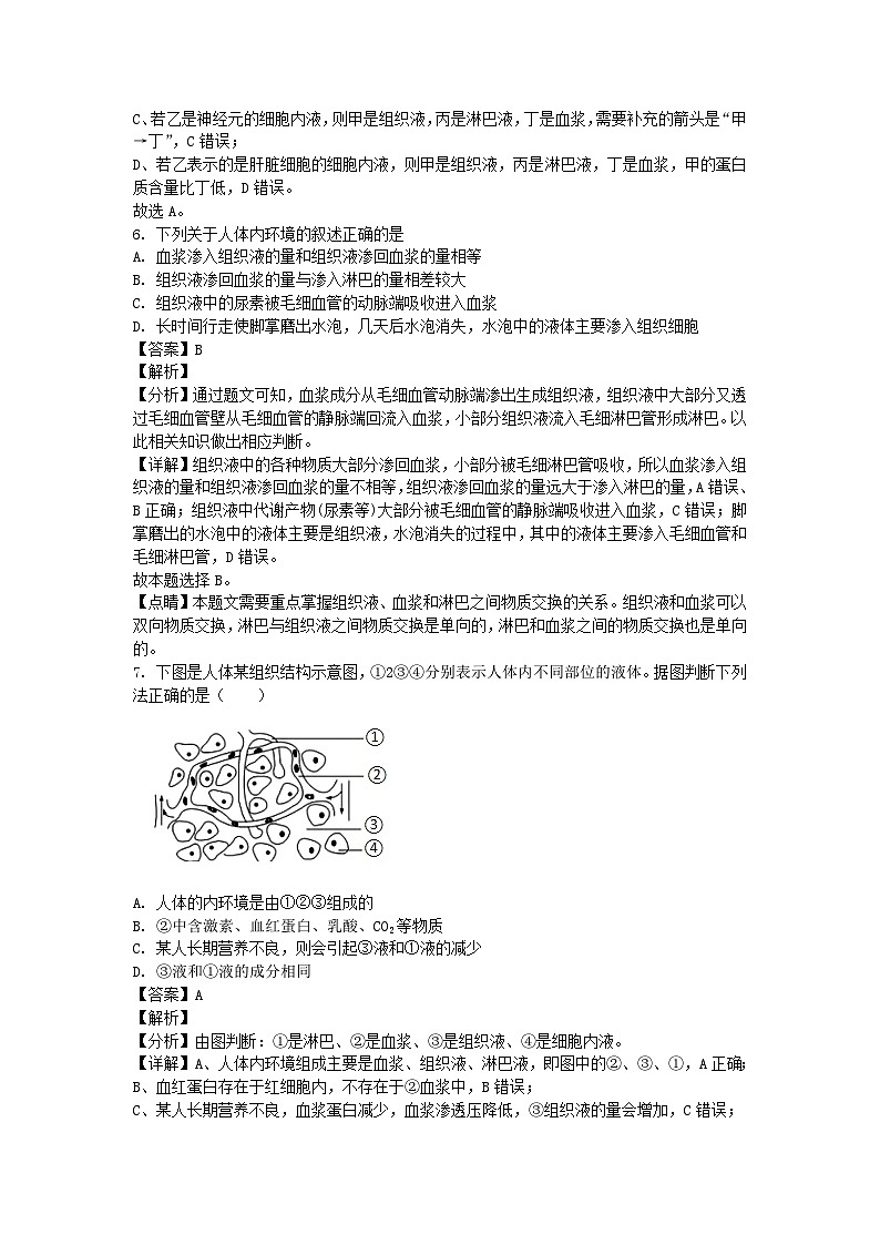四川省成都市2024_2025学年高二生物上学期10月测试试题含解析第3页