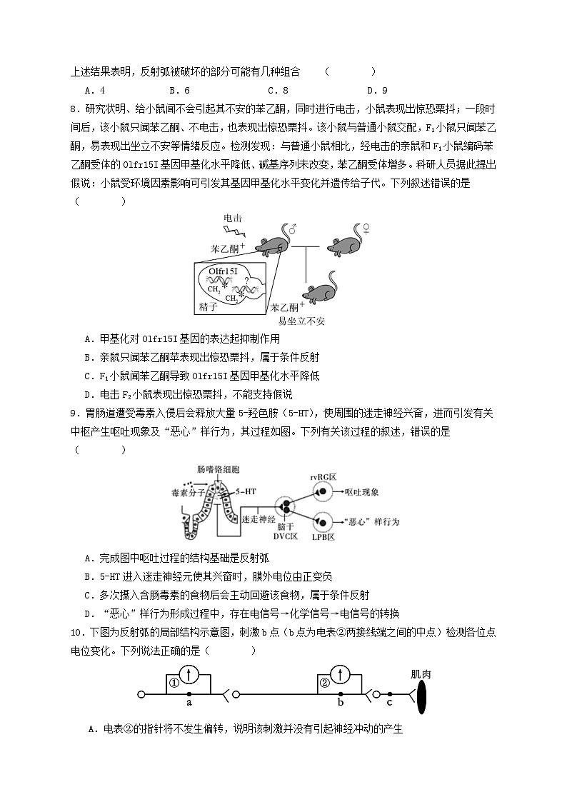 湖北省武汉市2023_2024学年高二生物上学期10月月考试题含解析第3页