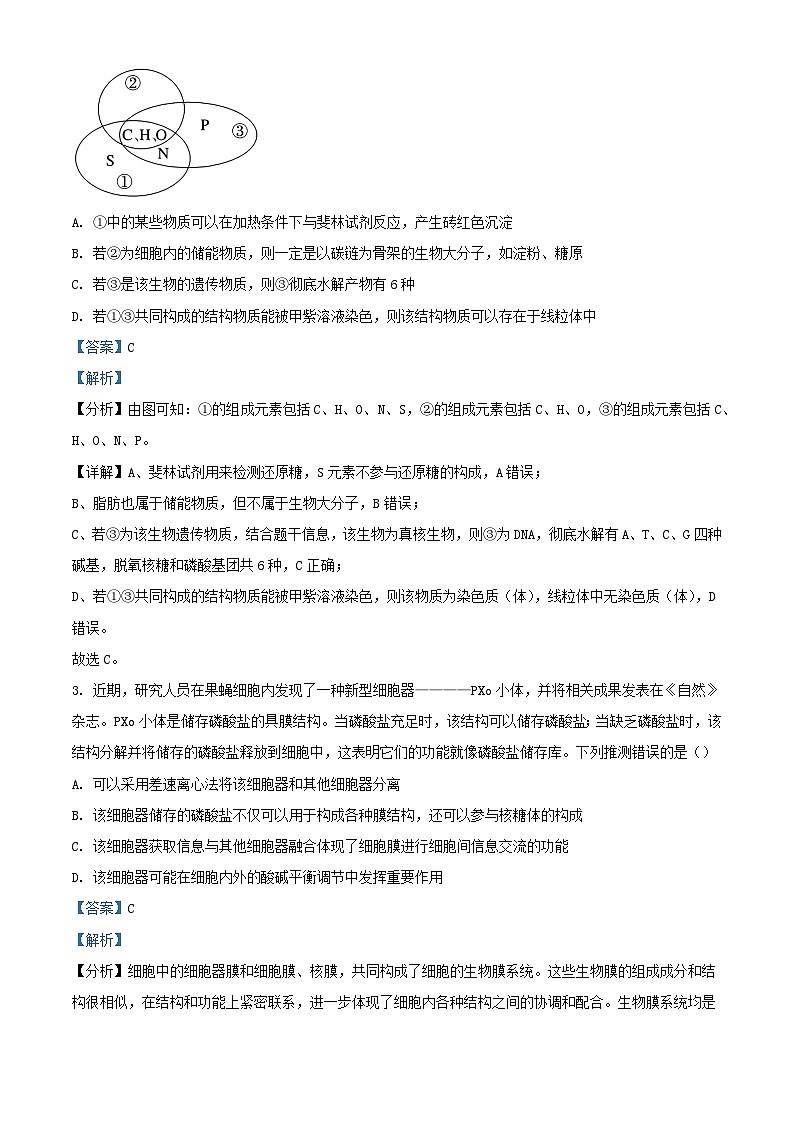 湖南省长沙市2025届高三生物上学期月考二试题含解析第2页