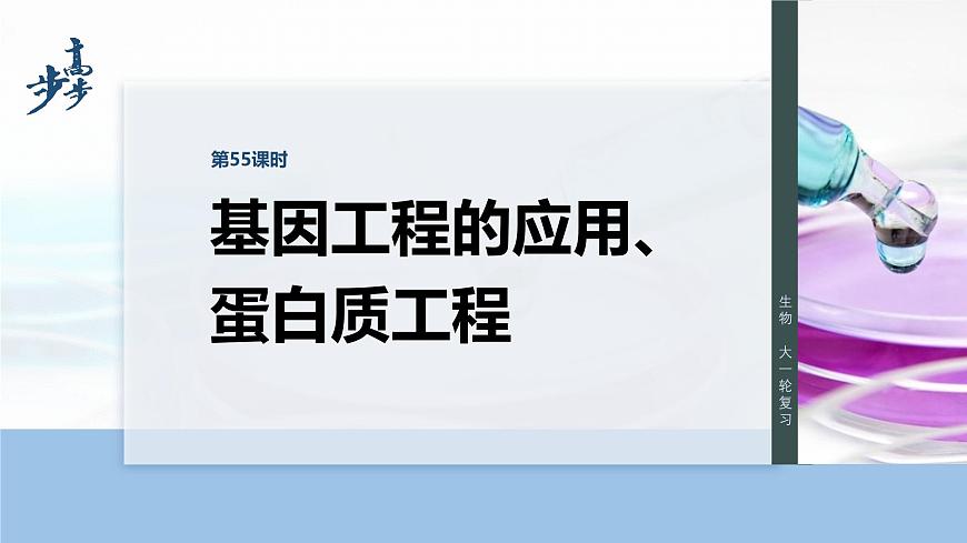 第十单元　第55课时　基因工程的应用、蛋白质工程第1页