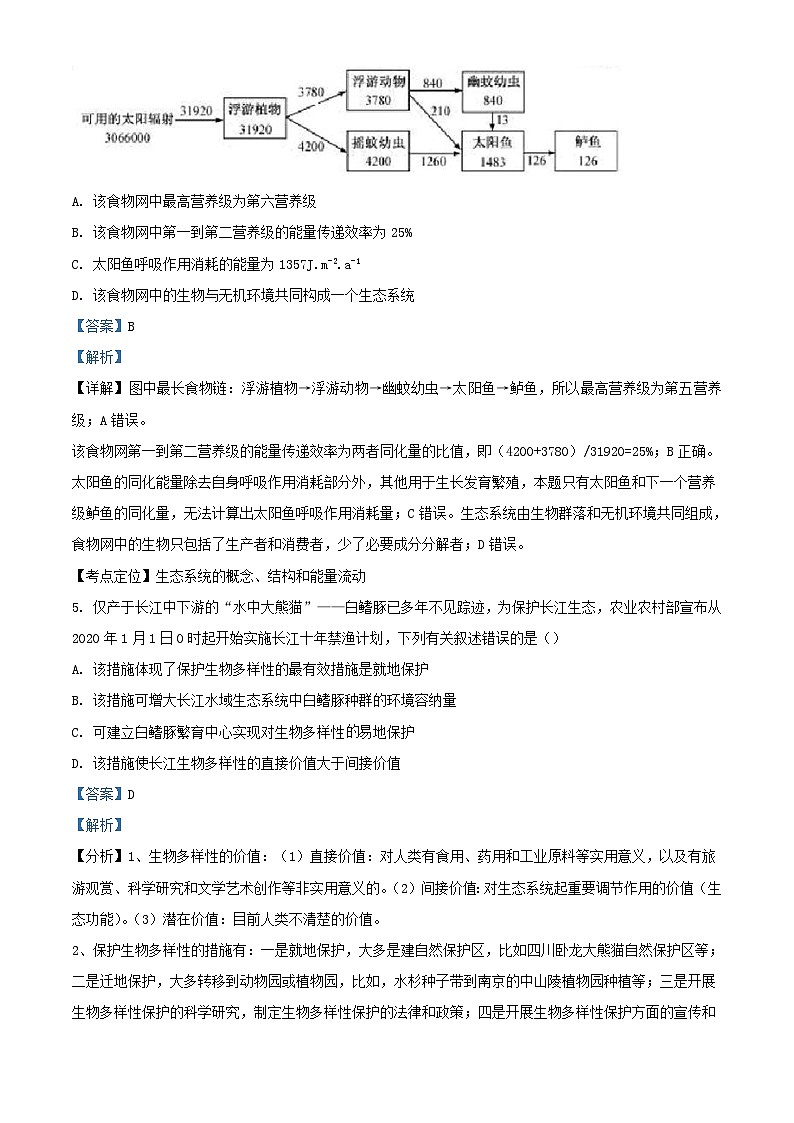 北京市石景山区2023_2024学年高二生物下学期期末考试试题含解析第3页