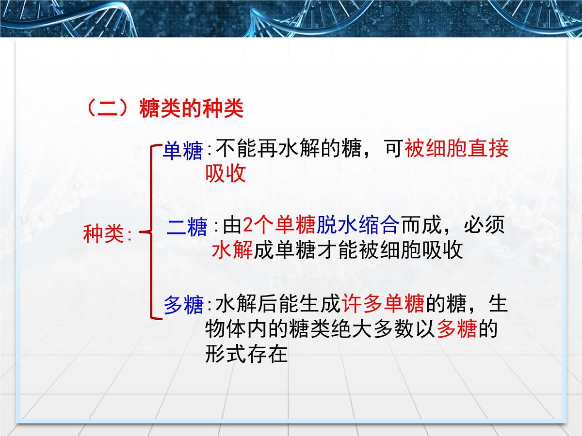 人教版 (新课标)高中生物必修1  2-4《细胞中的糖类和脂质》课件第7页