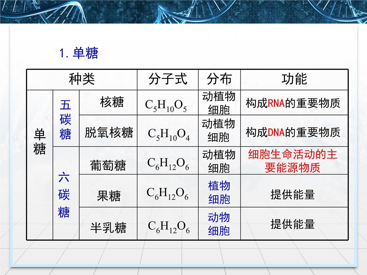 人教版 (新课标)高中生物必修1  2-4《细胞中的糖类和脂质》课件第8页