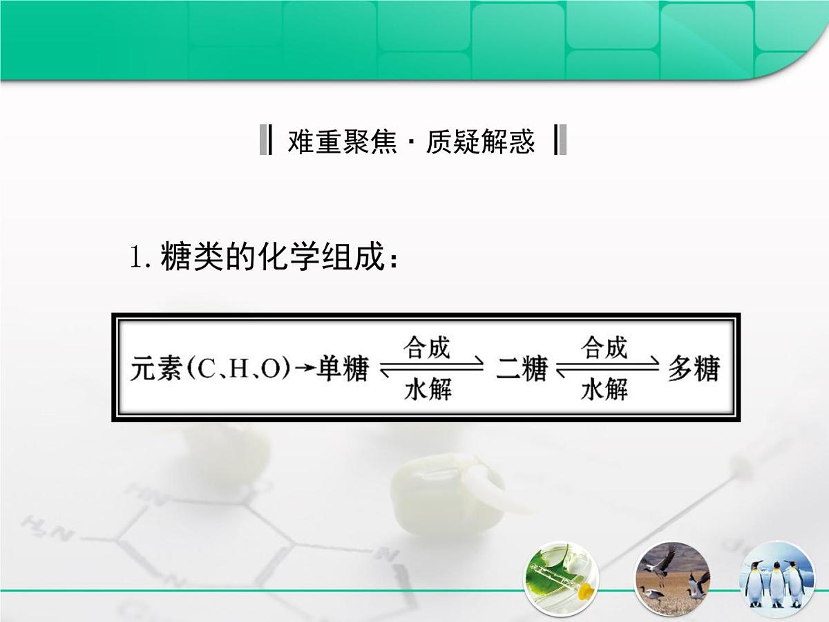 《人教版 (新课标)高中生物必修1  2-4细胞中的糖类和脂质》复习课件第6页