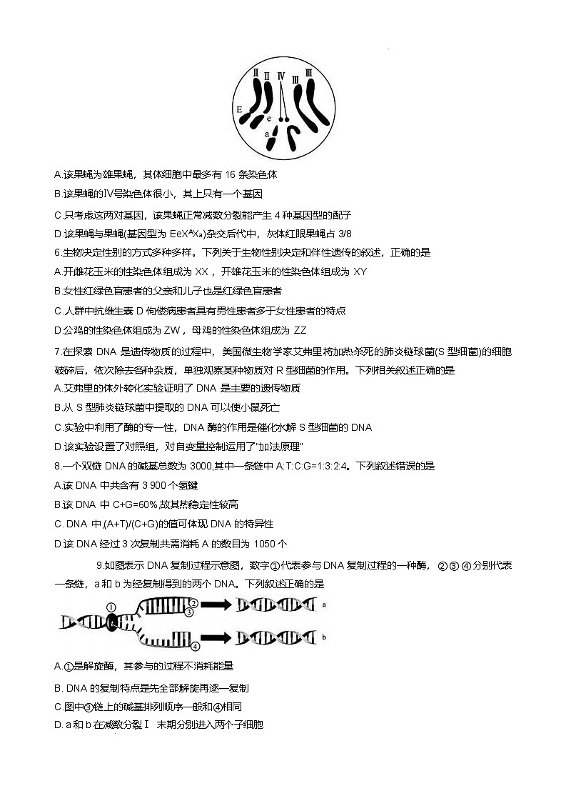太原市第五中学校2024-2025学年高一下学期5月月考生物试卷第2页