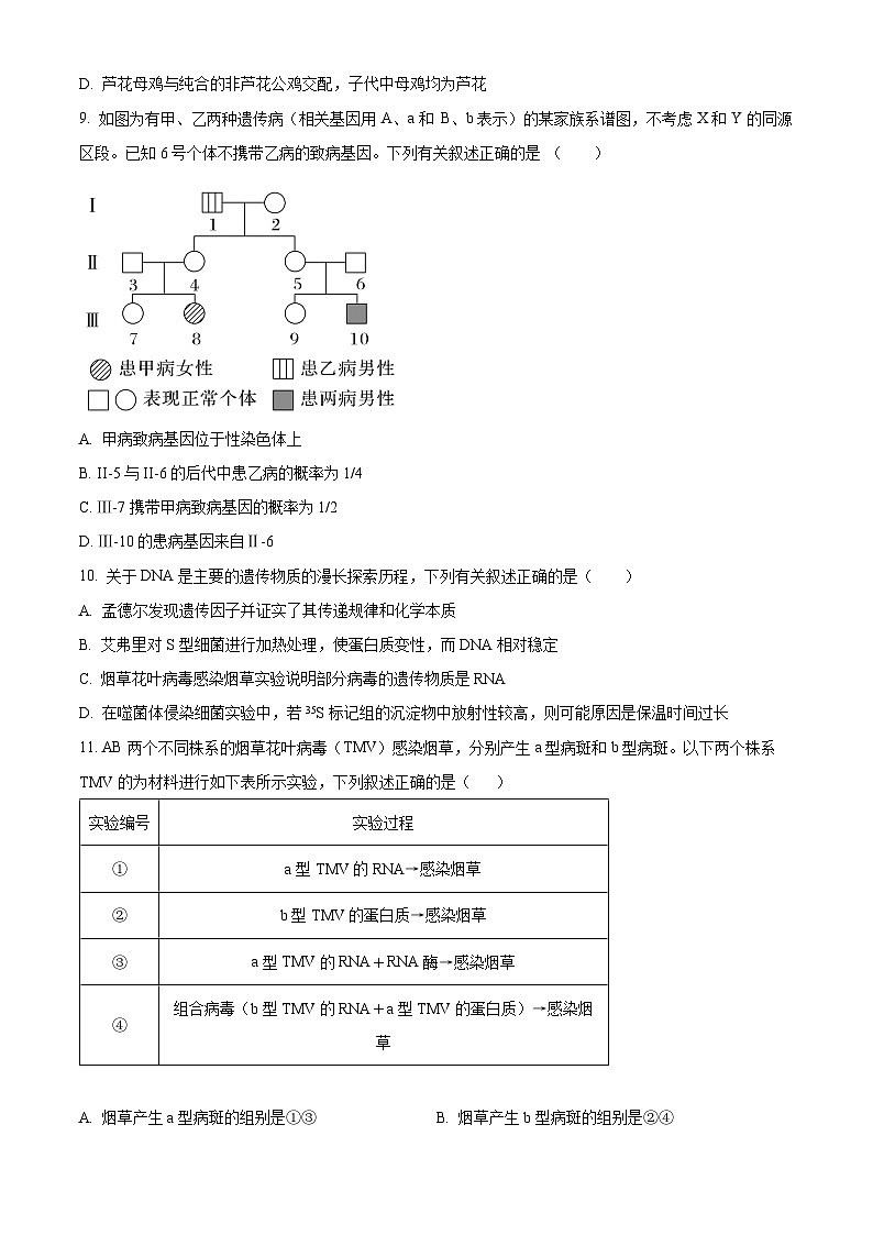 陕西省商洛市洛南县陕西省洛南中学2024-2025学年高一下学期5月期中生物试题第3页