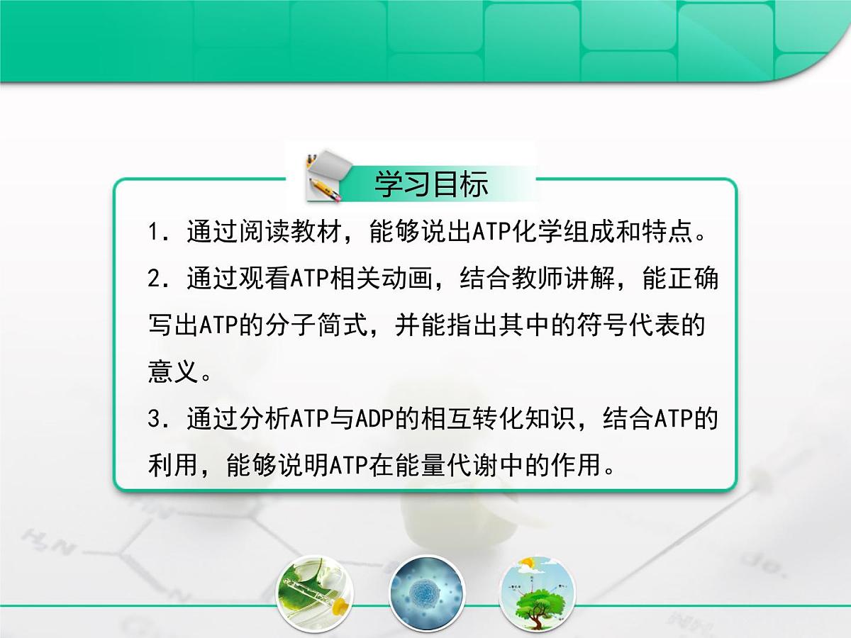 人教版 (新课标)高中生物必修1 5-2《细胞的能量“通货”——ATP》复习课件第2页