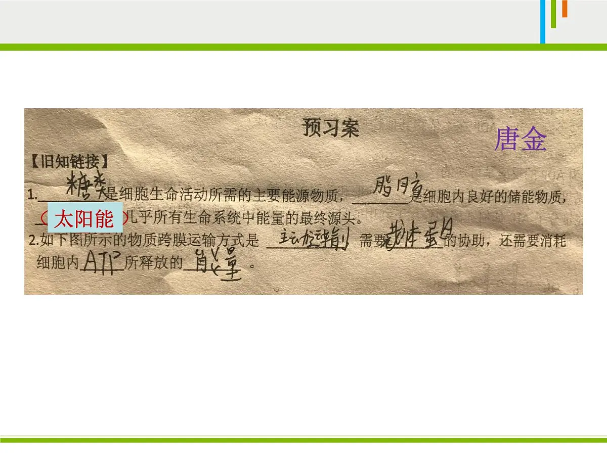 人教版 (新课标)高中生物必修1 5-2《细胞的能量“通货”——ATP》课件第3页