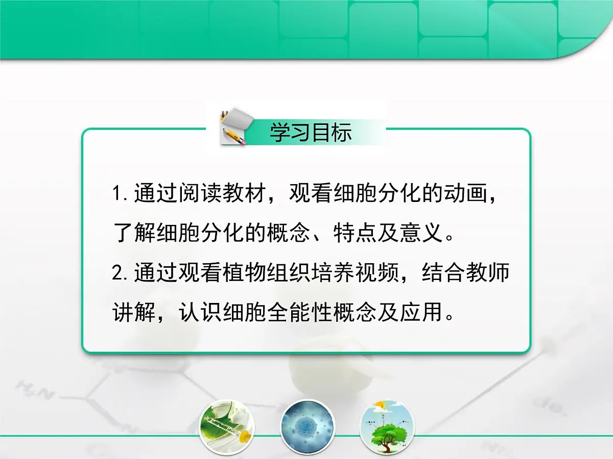 人教版 (新课标)高中生物 必修1 6-2《细胞的分化》复习课件第2页