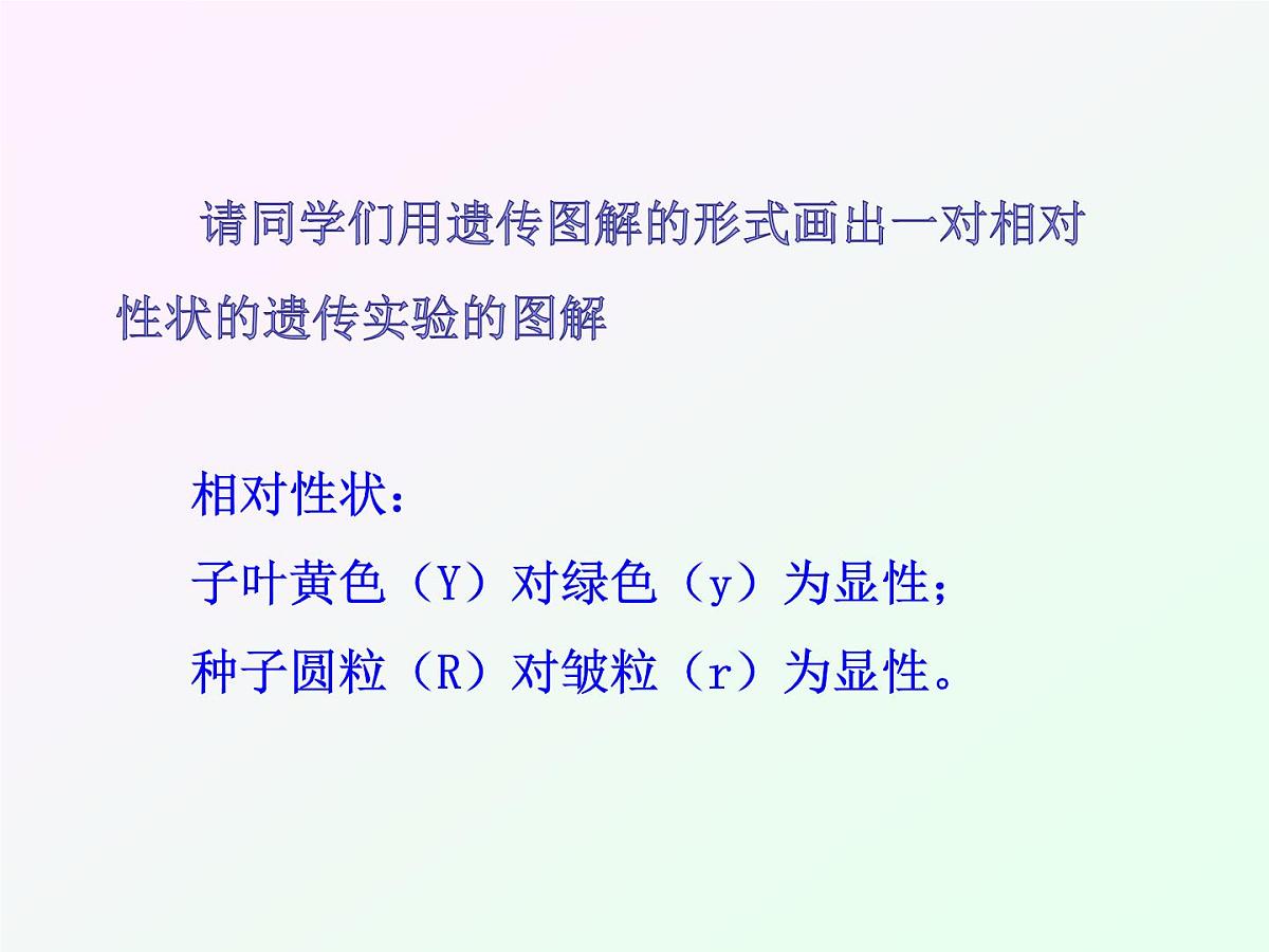 人教版 (新课标)高中生物 必修2 1-2《孟德尔的豌豆杂交实验（二）》课件第2页
