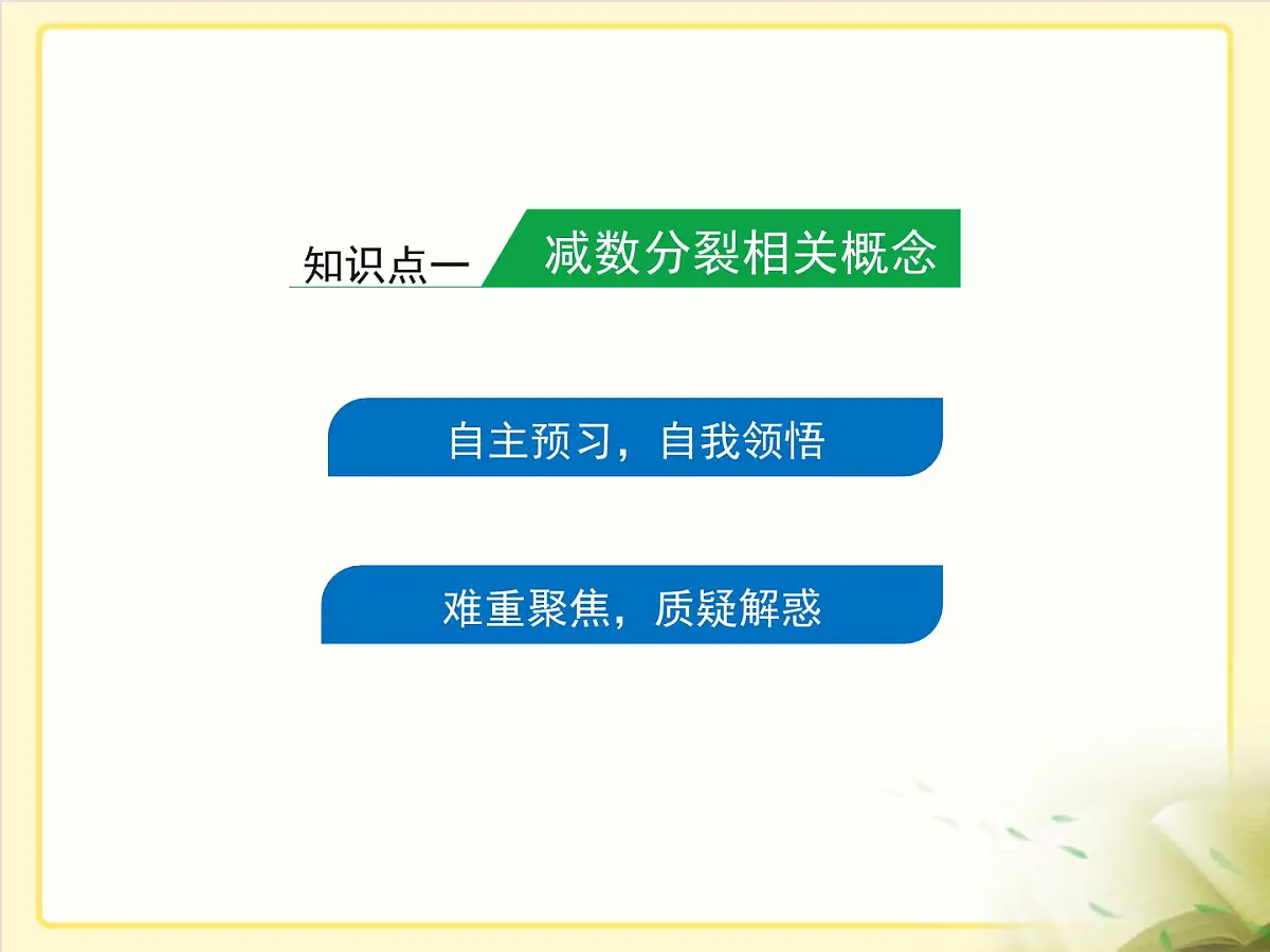 人教版 (新课标)高中生物 必修2 2-1《减数分裂和受精作用》第1课时复习课件第3页