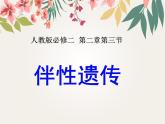 人教版 (新課標(biāo))高中生物 必修2 2-3《伴性遺傳》課件